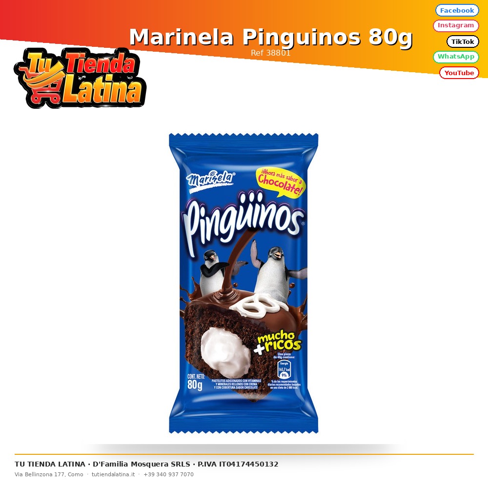 Marinela Pinguinos 80g