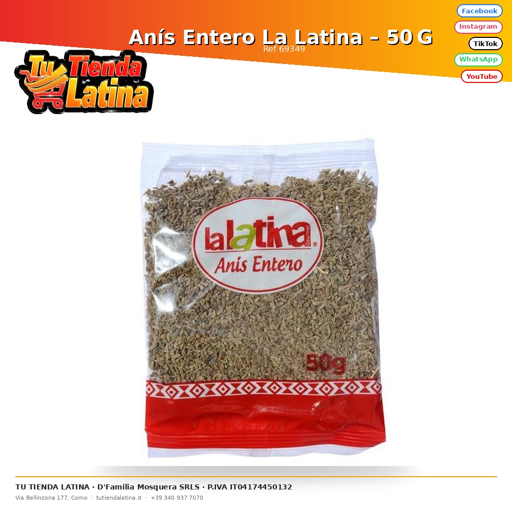 Anís Entero La Latina – 50 G 