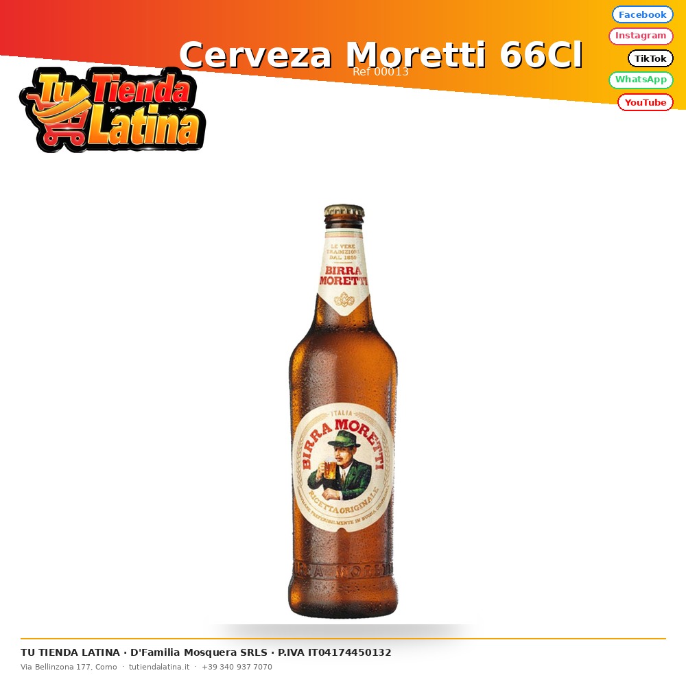 Cerveza Moretti 66Cl
