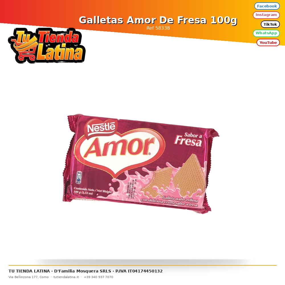 Galletas Amor De Fresa 100g