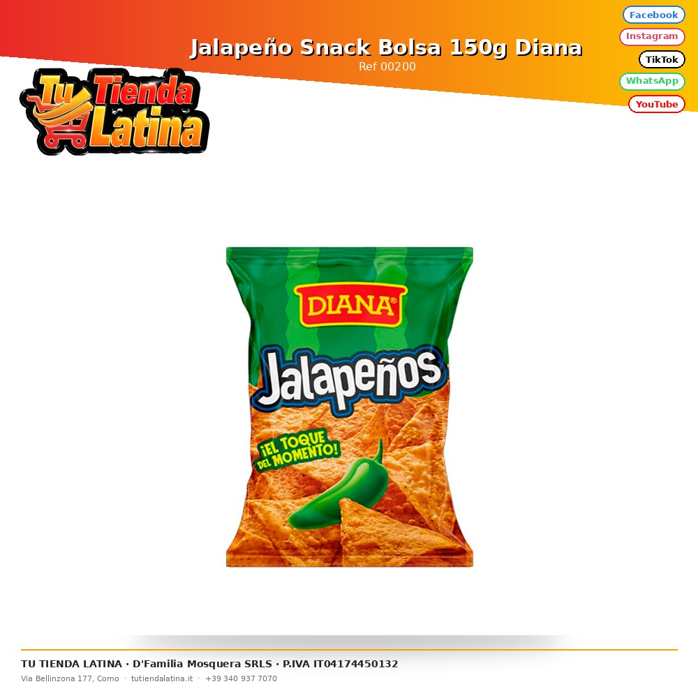 Jalapeño Snack Bolsa 150g Diana