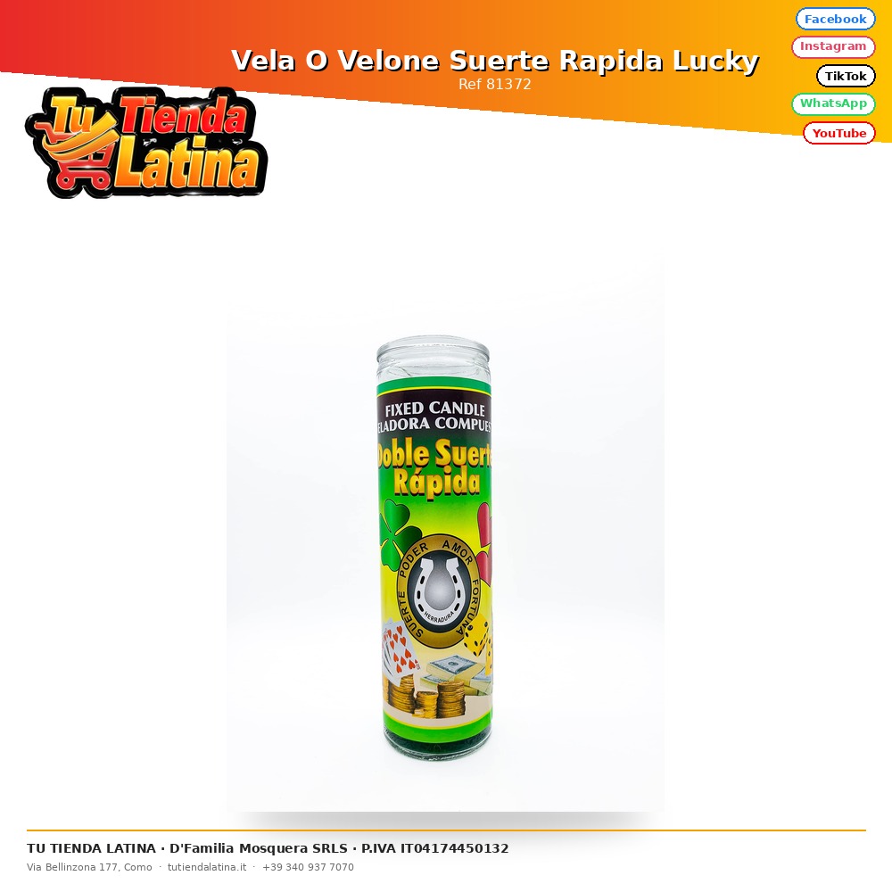 Vela O Velone Suerte Rapida Lucky