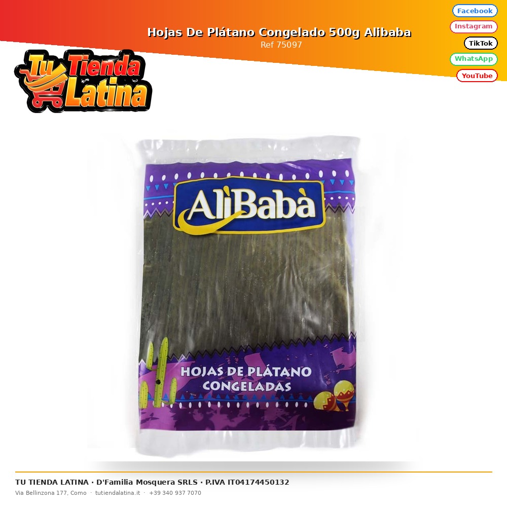 Hojas De Plátano Congelado 500g Alibaba 