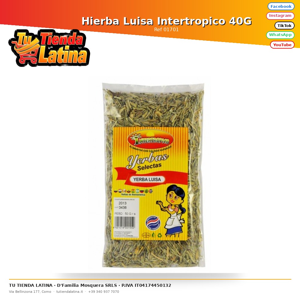 Hierba Luisa Intertropico 40G