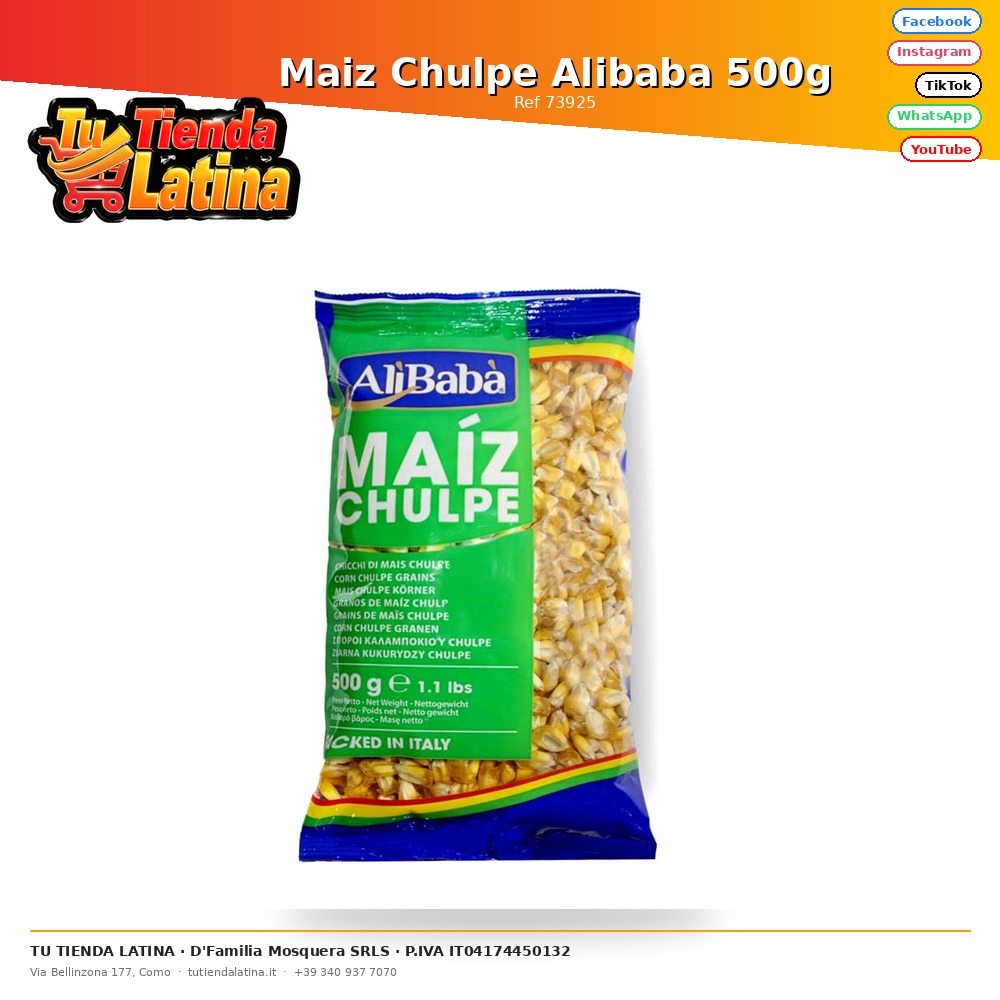 Maiz Chulpe Alibaba 500g