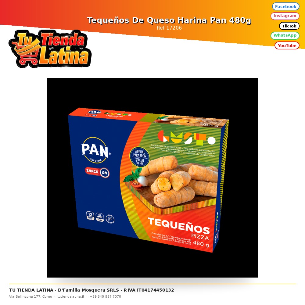 Tequeños De Queso Harina Pan 480g
