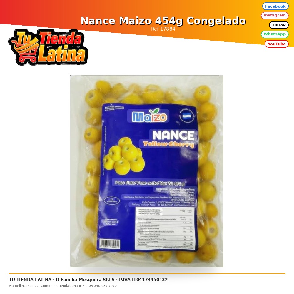 Nance Maizo 454g Congelado