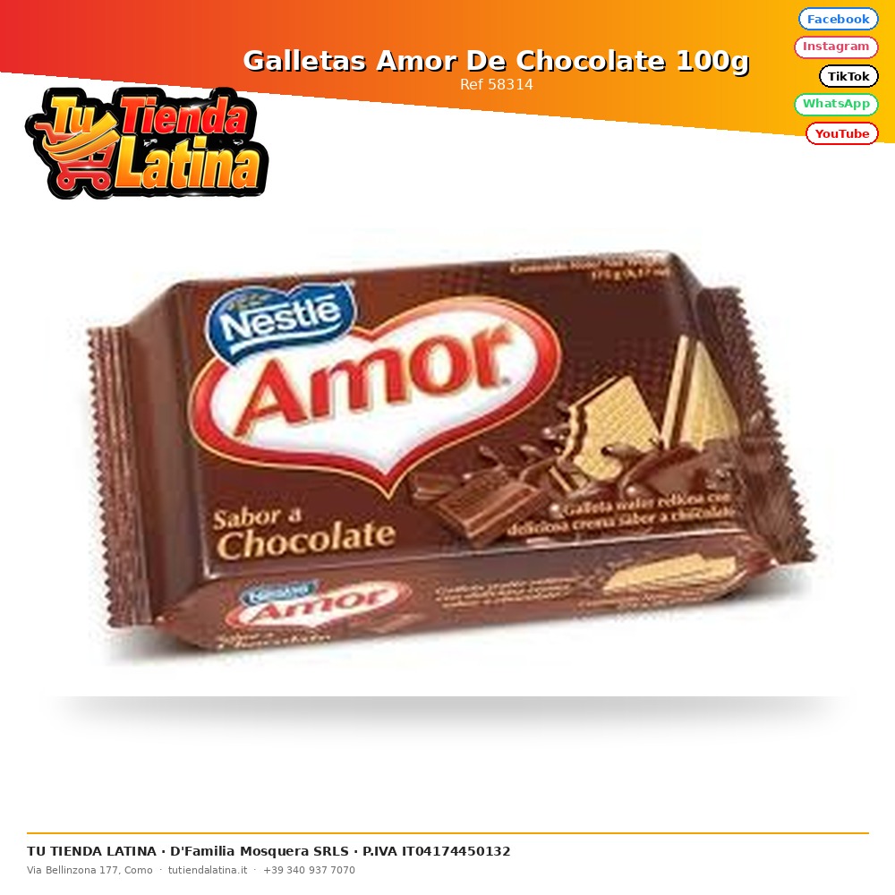 Galletas Amor De Chocolate 100g