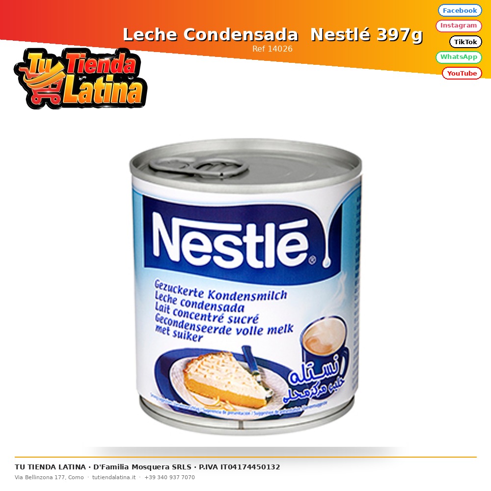 ​Leche Condensada  Nestlé 397g