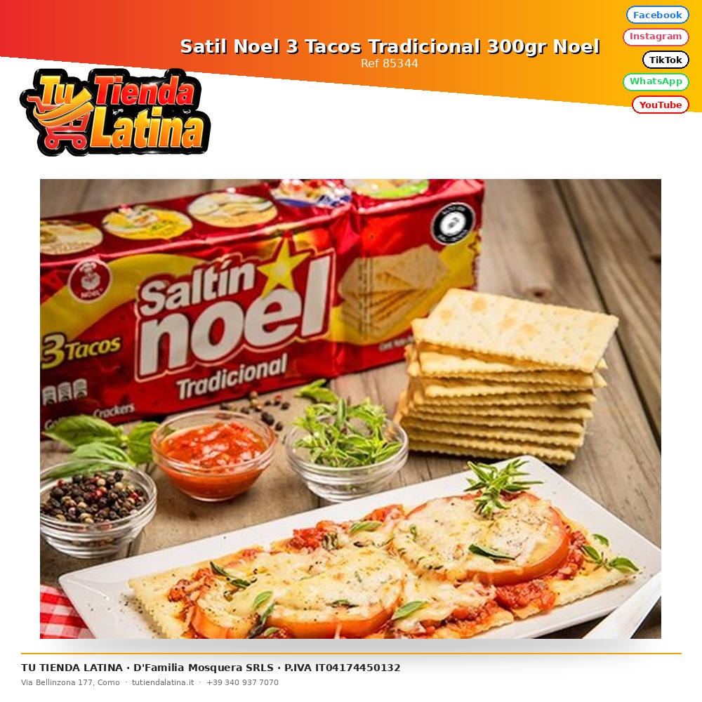 Satil Noel 3 Tacos Tradicional 300gr Noel