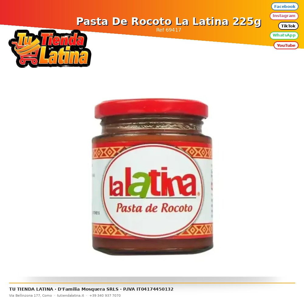 Pasta De Rocoto La Latina 225g