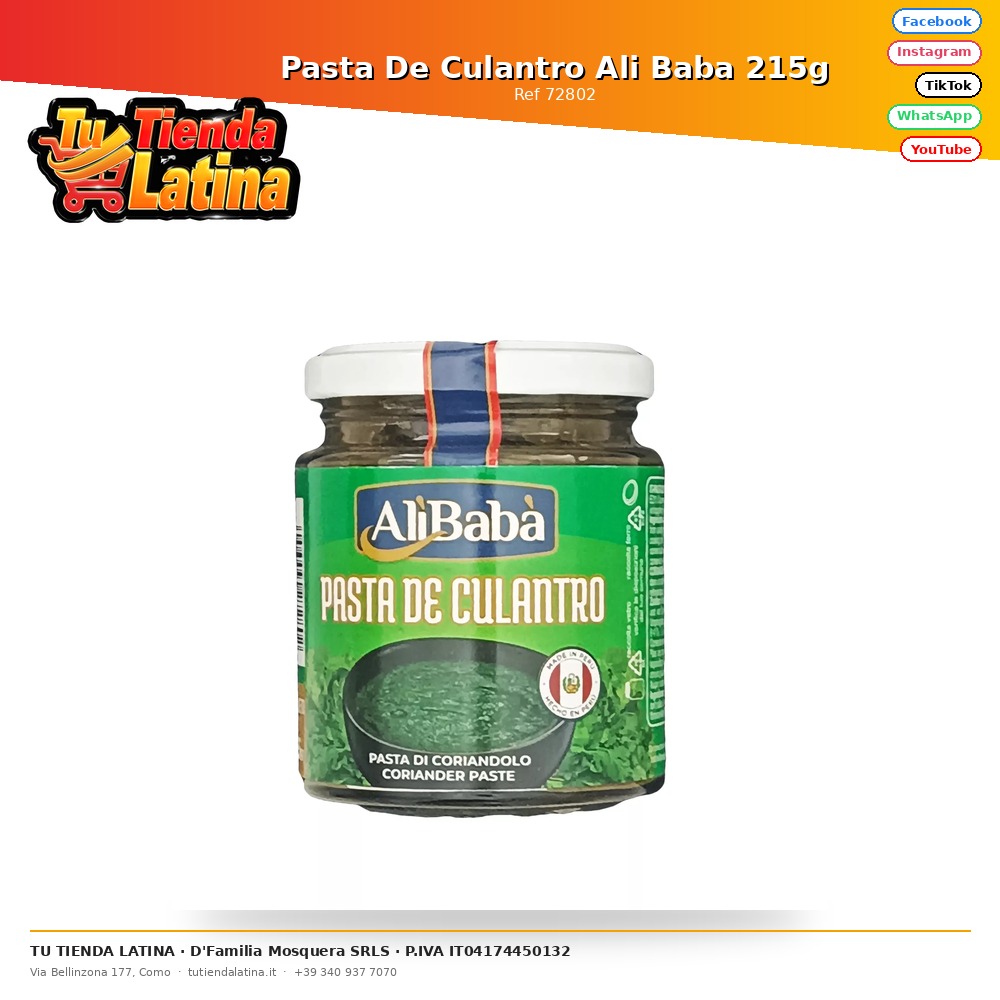 Pasta De Culantro Ali Baba 215g