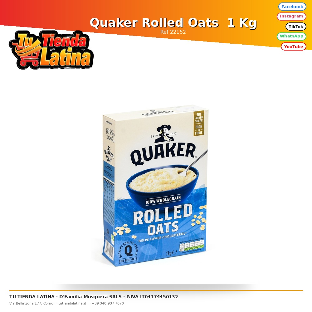 Quaker Rolled Oats  1 Kg
