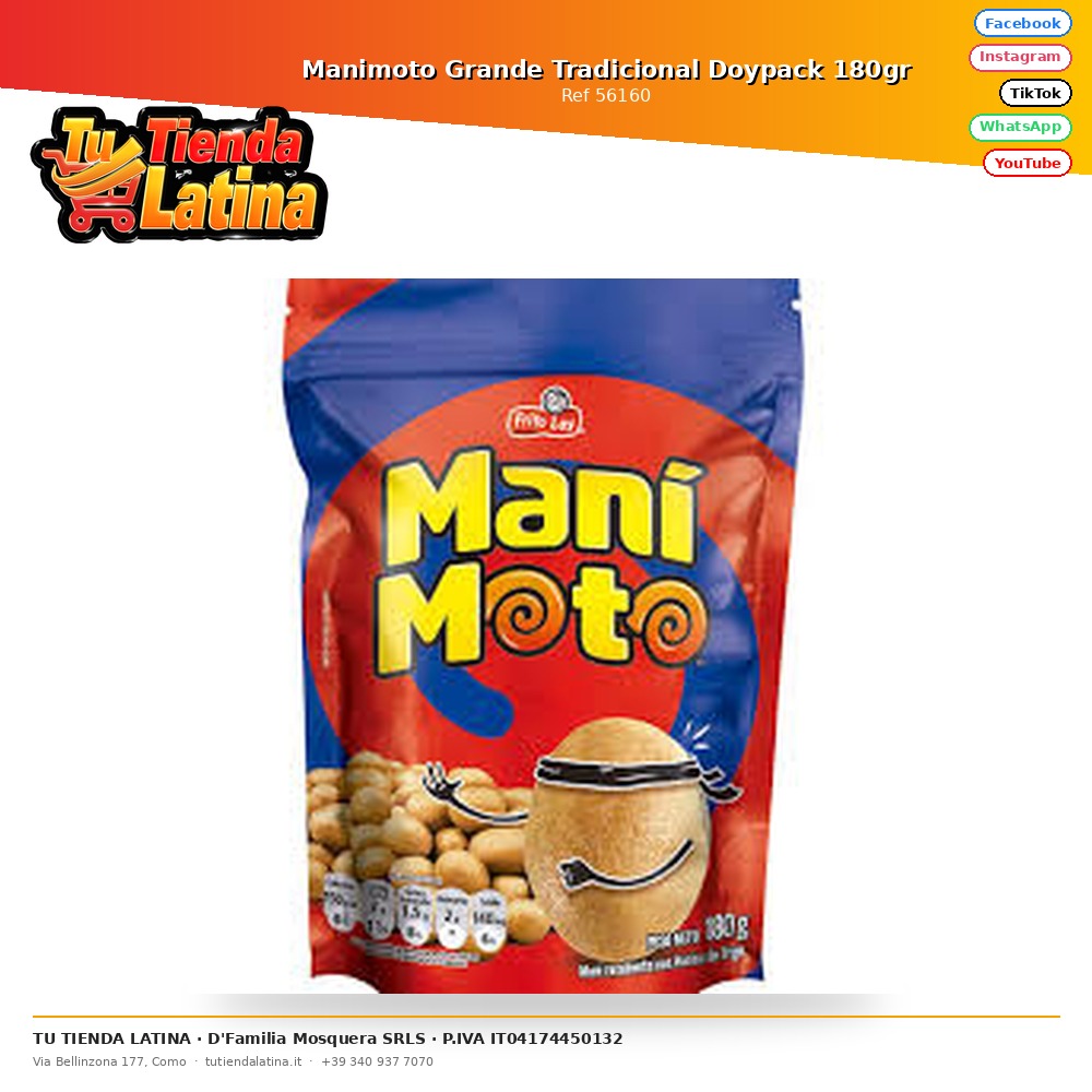 Manimoto Grande Tradicional Doypack 180gr