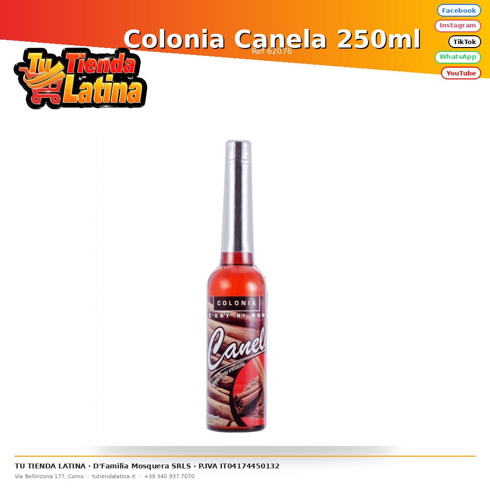 Colonia Canela 250ml
