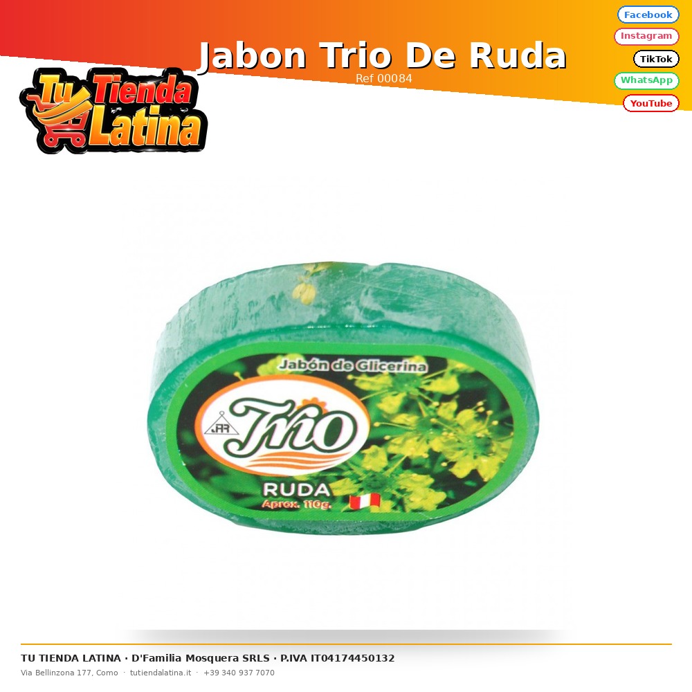 Jabon Trio De Ruda