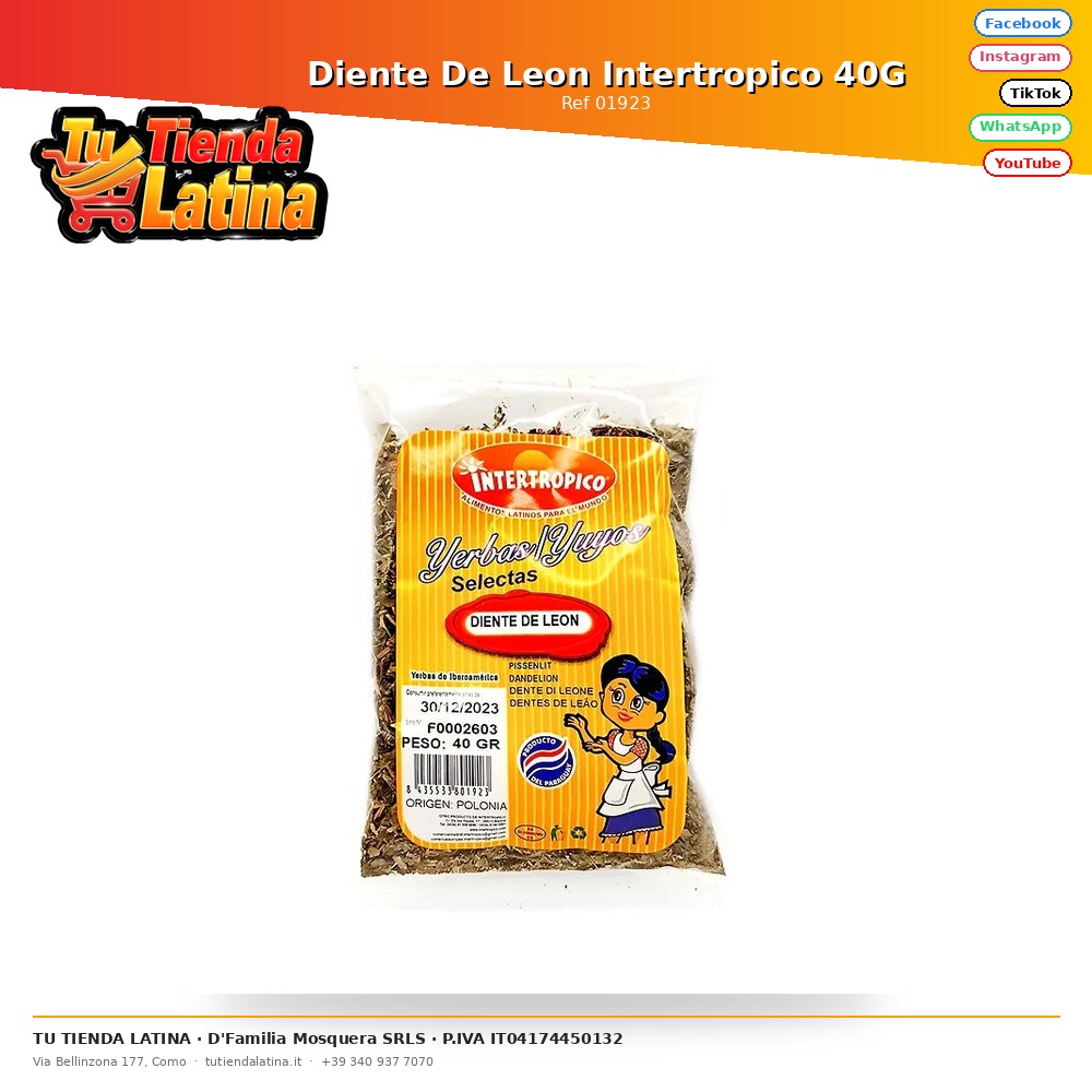 Diente De Leon Intertropico 40G
