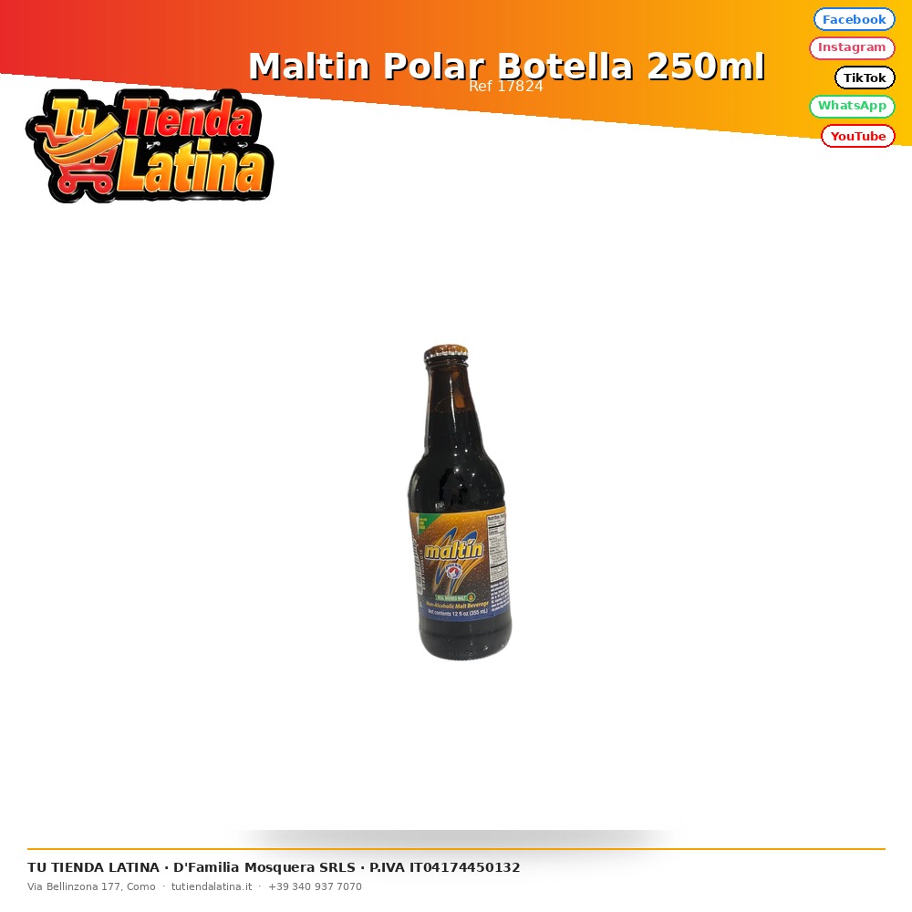 Maltin Polar Botella 250ml