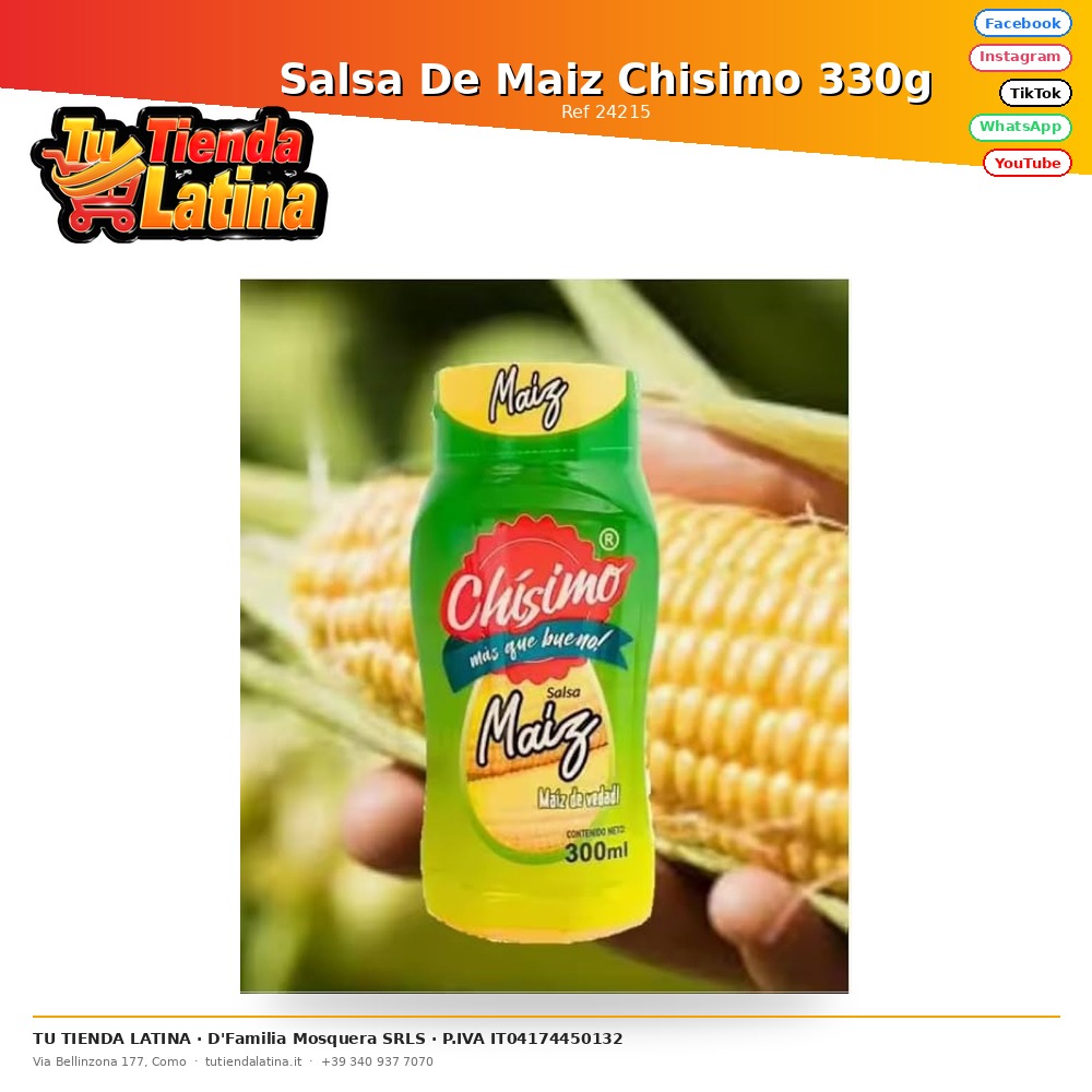 Salsa De Maiz Chisimo 330g