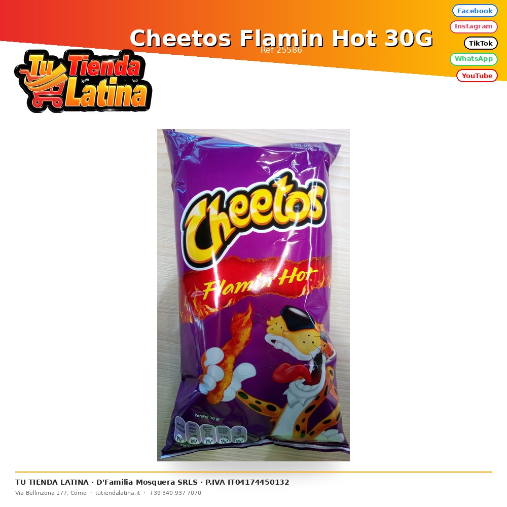 Cheetos Flamin Hot 30G
