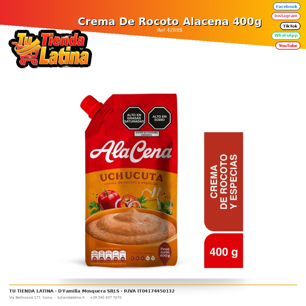 Crema De Rocoto Alacena 400g