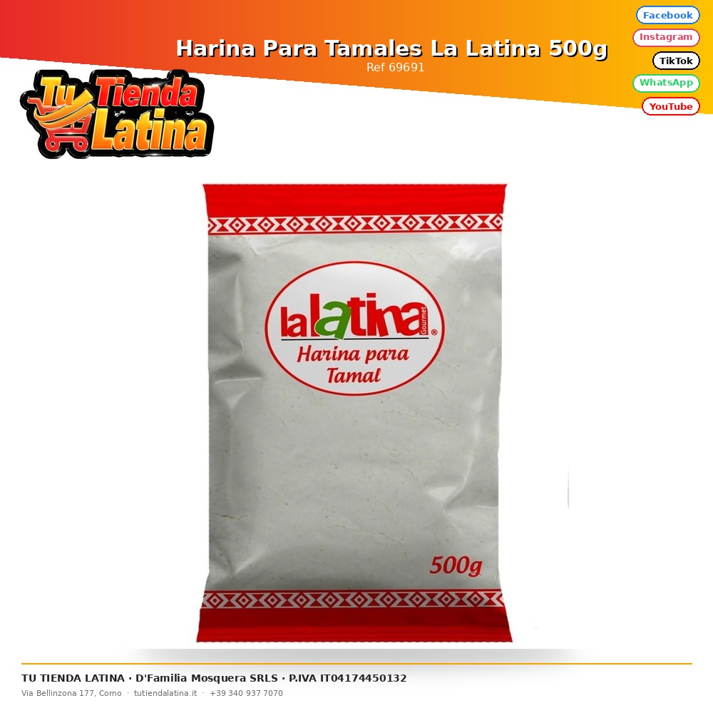 Harina Para Tamales La Latina 500g 