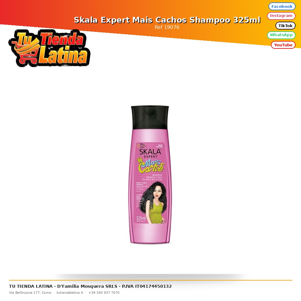 Skala Expert Mais Cachos Shampoo 325ml