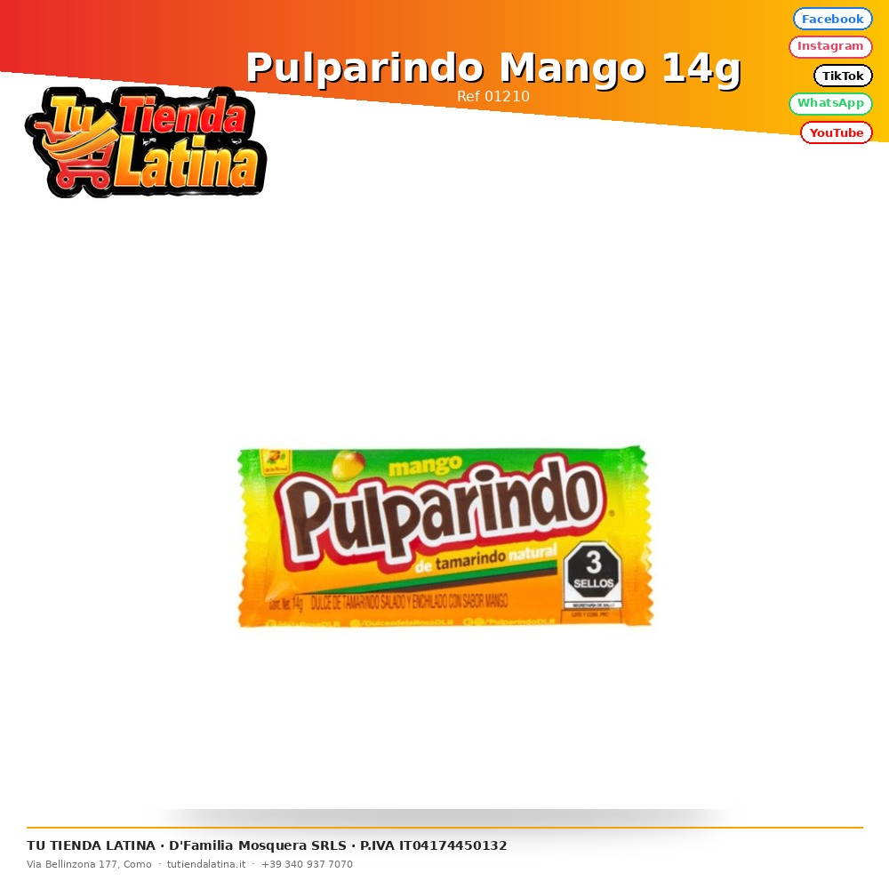 Pulparindo Mango 14g