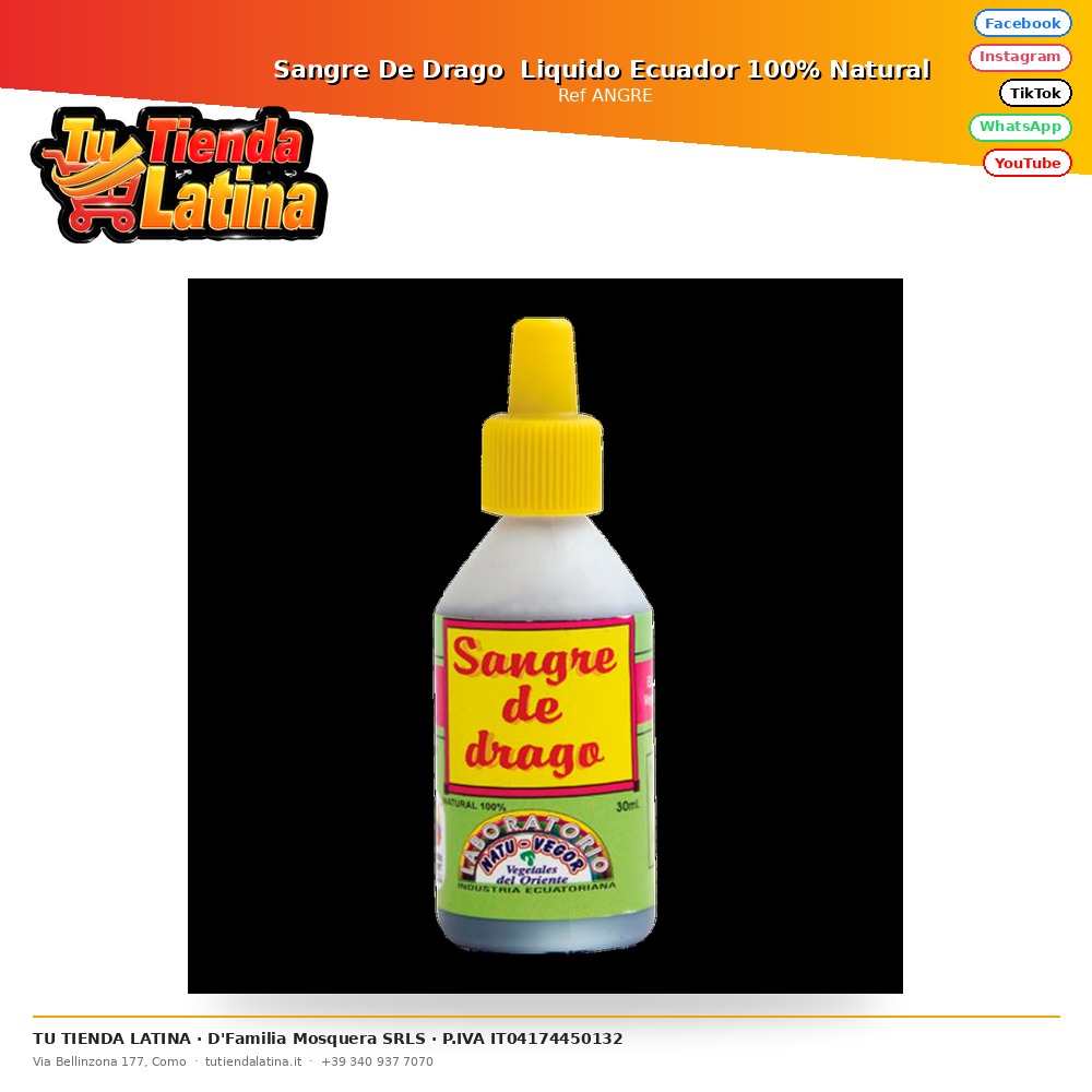 Sangre De Drago  Liquido Ecuador 100% Natural 
