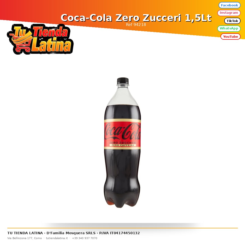 Coca-Cola Zero Zucceri 1,5Lt
