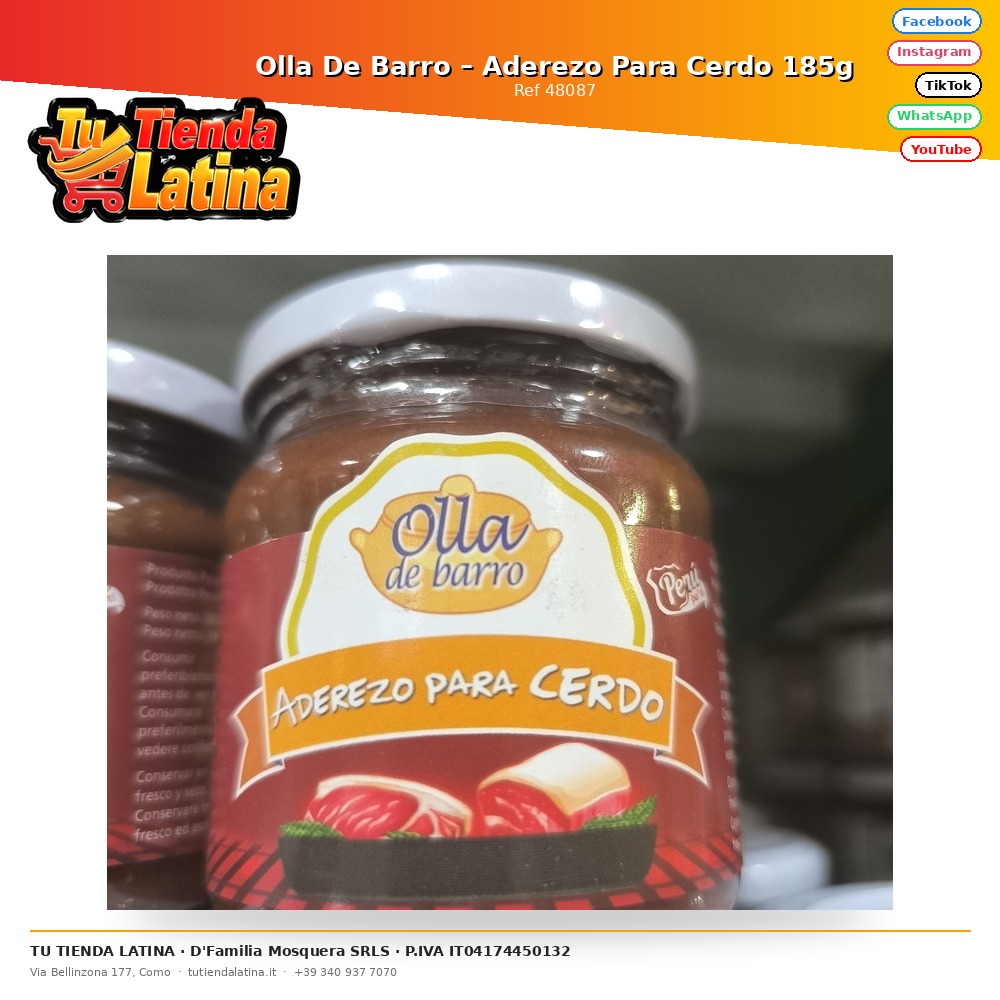 Olla De Barro – Aderezo Para Cerdo 185g