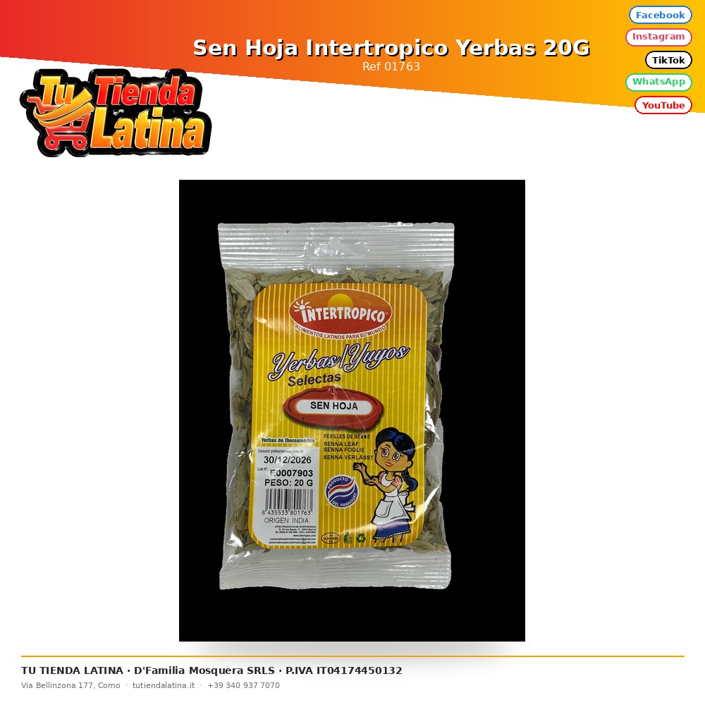 Sen Hoja Intertropico Yerbas 20G