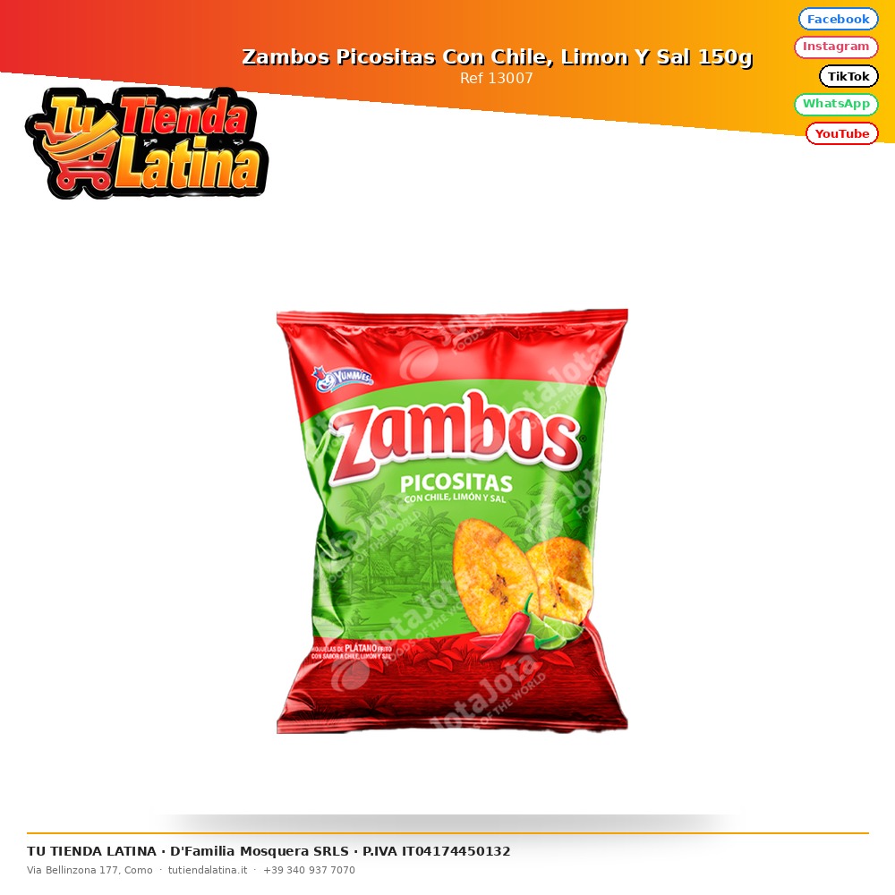 Zambos Picositas Con Chile, Limon Y Sal 150g