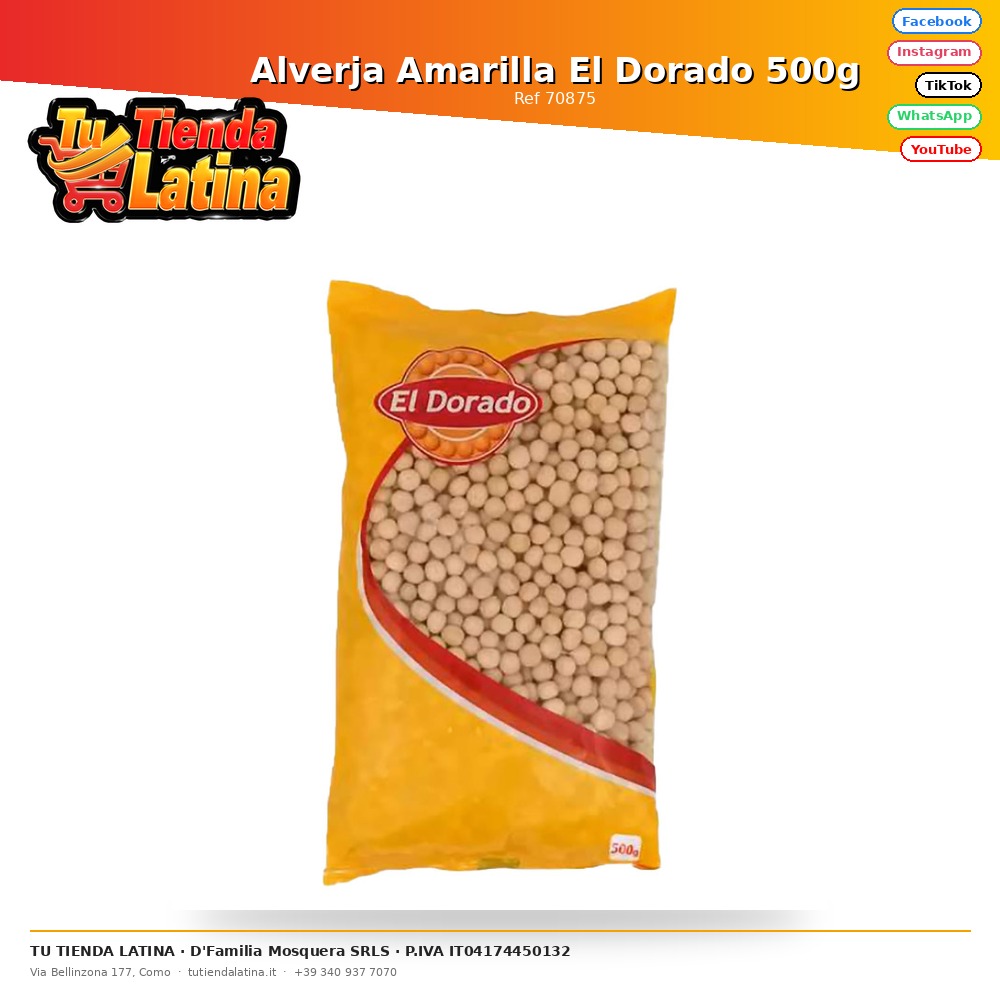 Alverja Amarilla El Dorado 500g