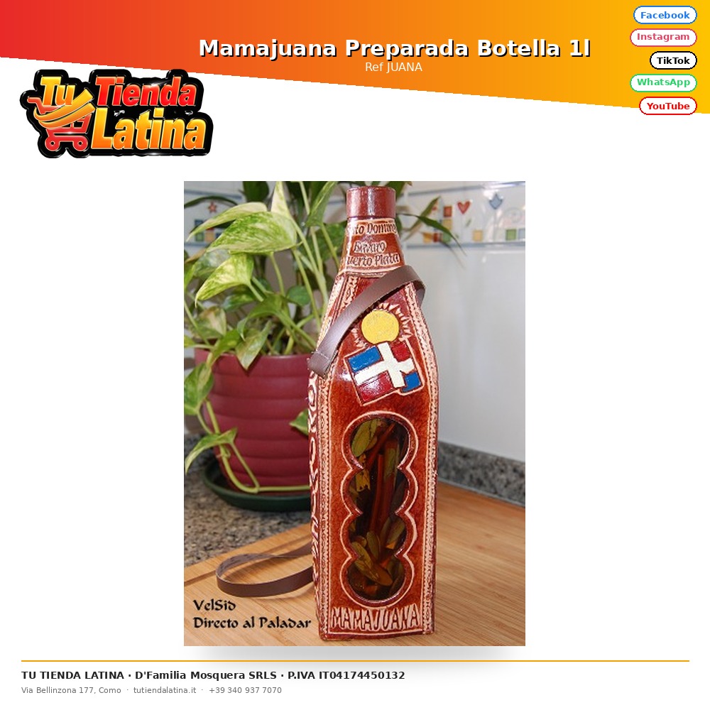 Mamajuana Preparada Botella 1l