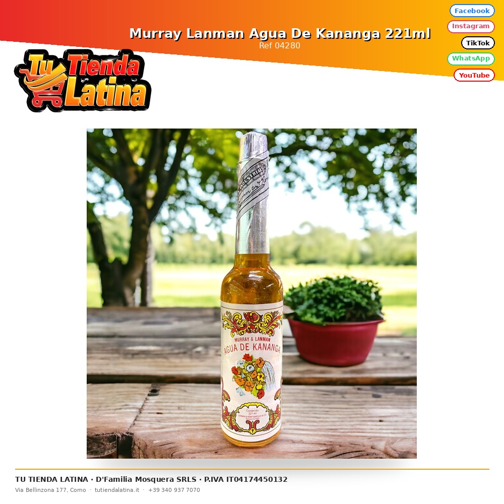 Murray Lanman Agua De Kananga 221ml