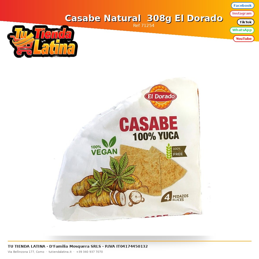 Casabe Natural  308g El Dorado