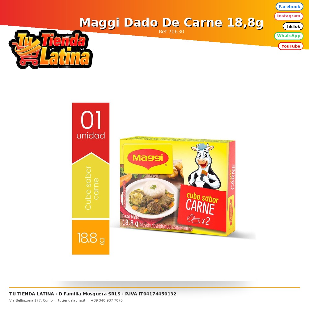 Maggi Dado De Carne 18,8g
