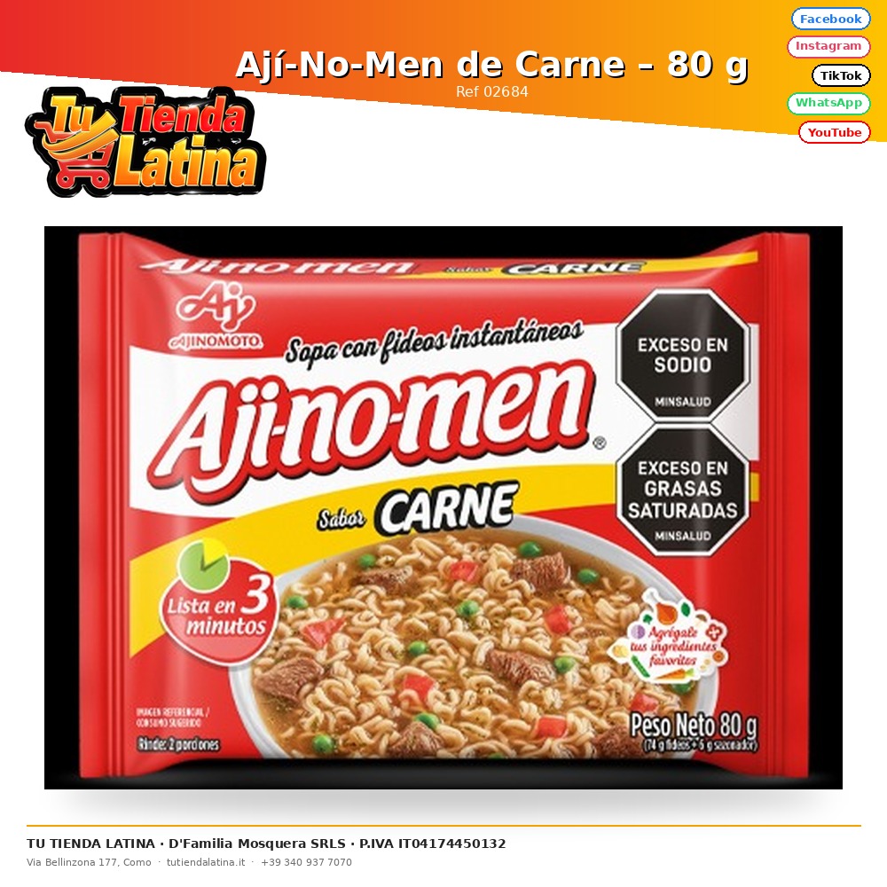 Ají-No-Men de Carne – 80 g