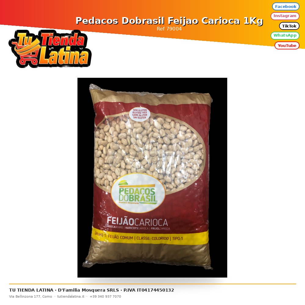 Pedacos Dobrasil Feijao Carioca 1Kg
