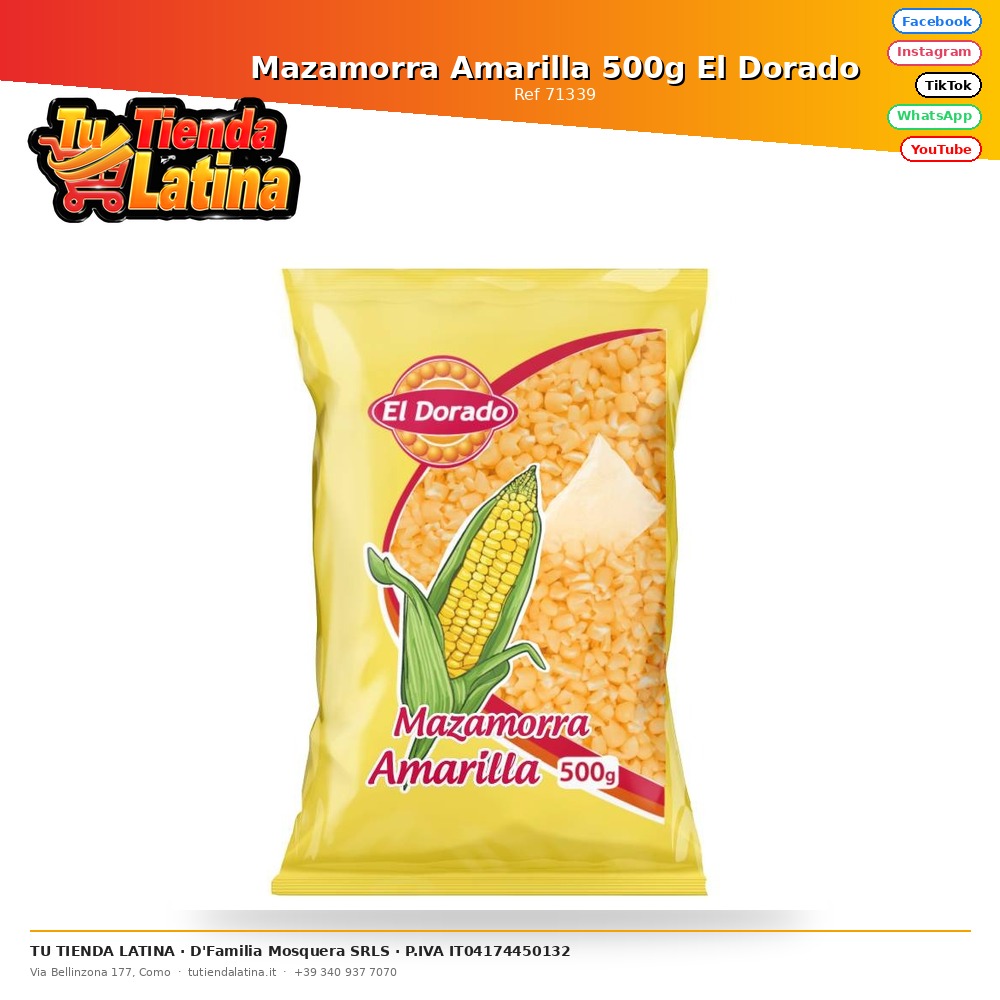 Mazamorra Amarilla 500g El Dorado