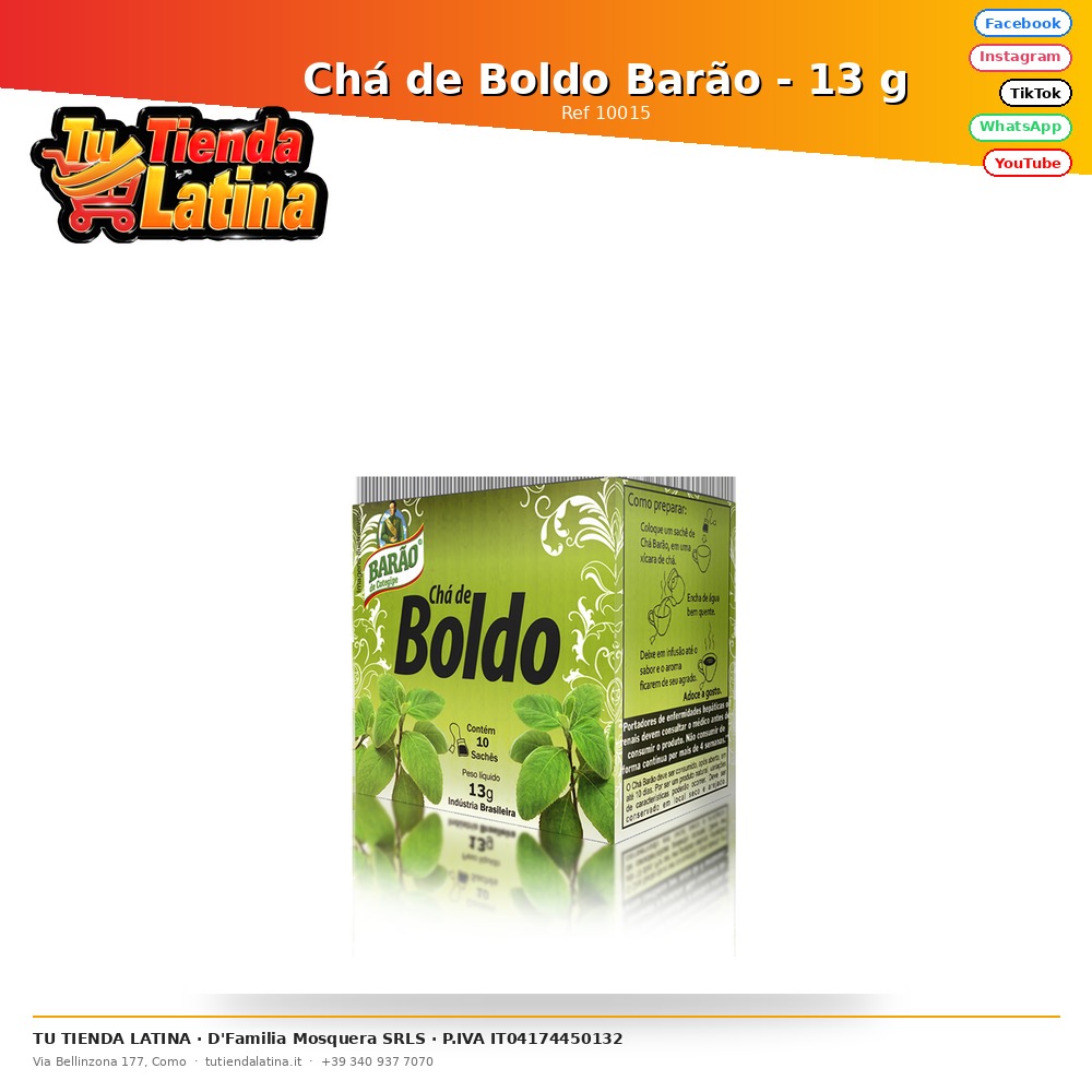 Chá de Boldo Barão - 13 g