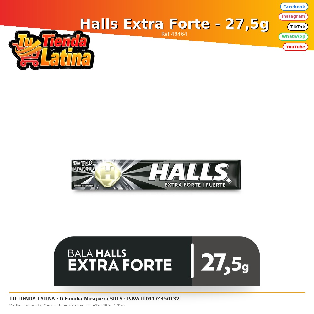 Halls Extra Forte - 27,5g