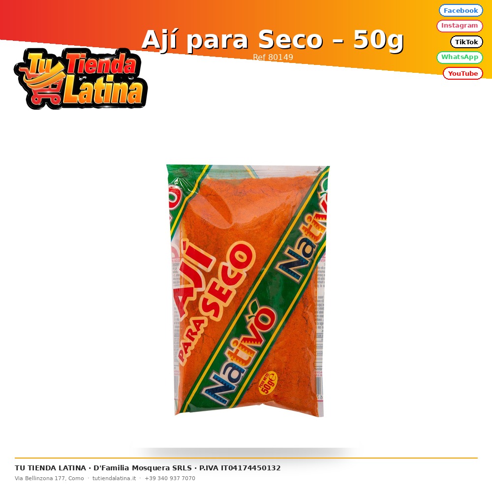 Ají para Seco – 50g
