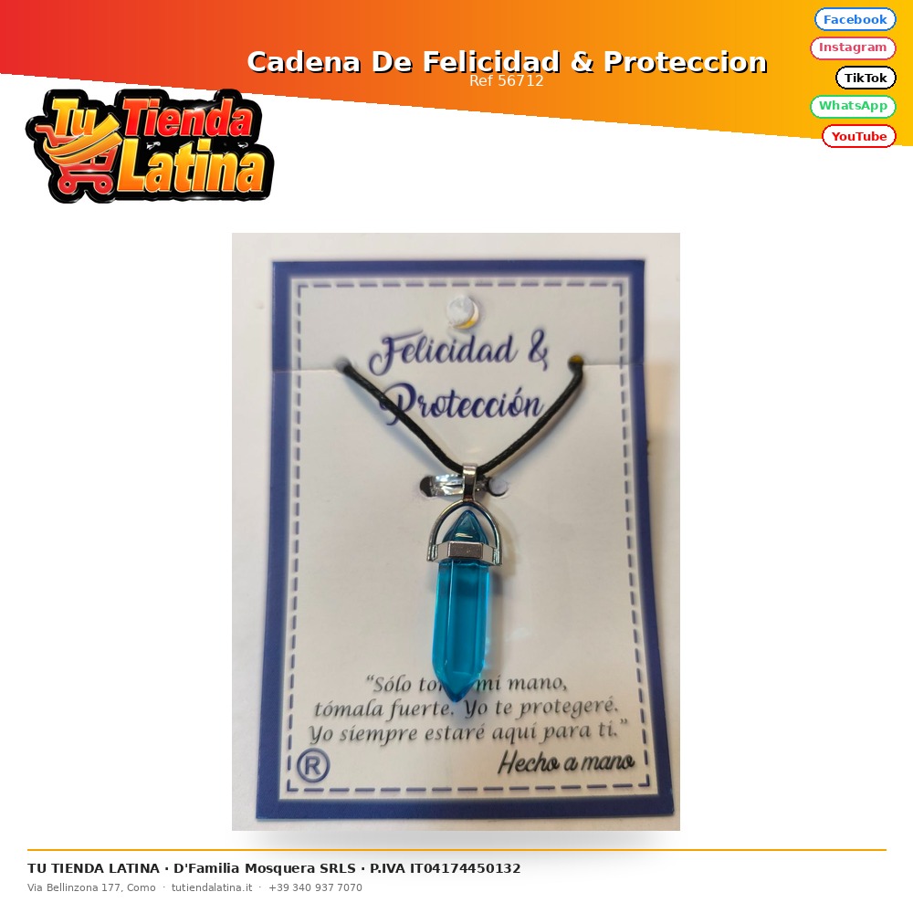 Cadena De Felicidad & Proteccion