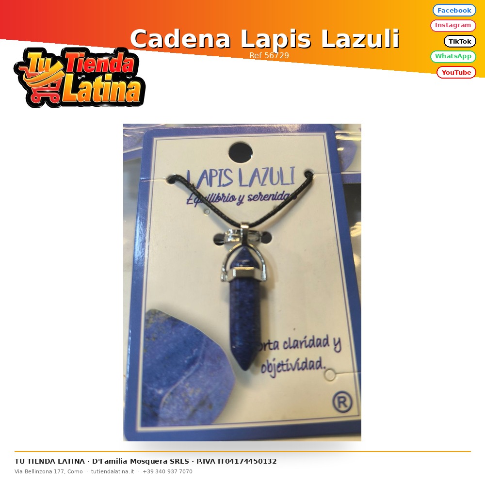 Cadena Lapis Lazuli 