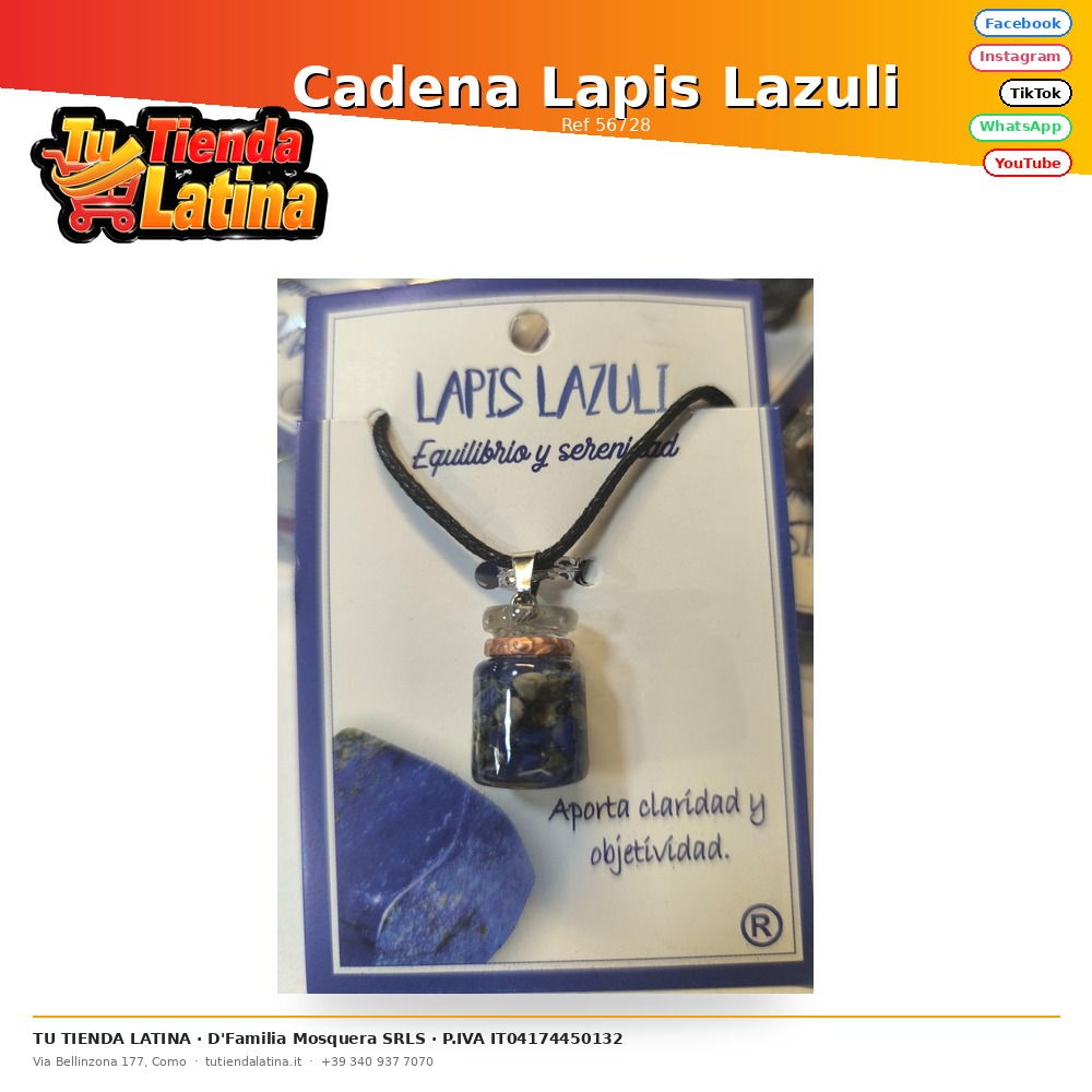 Cadena Lapis Lazuli 