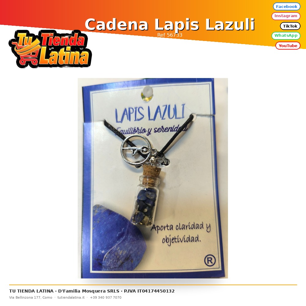Cadena Lapis Lazuli