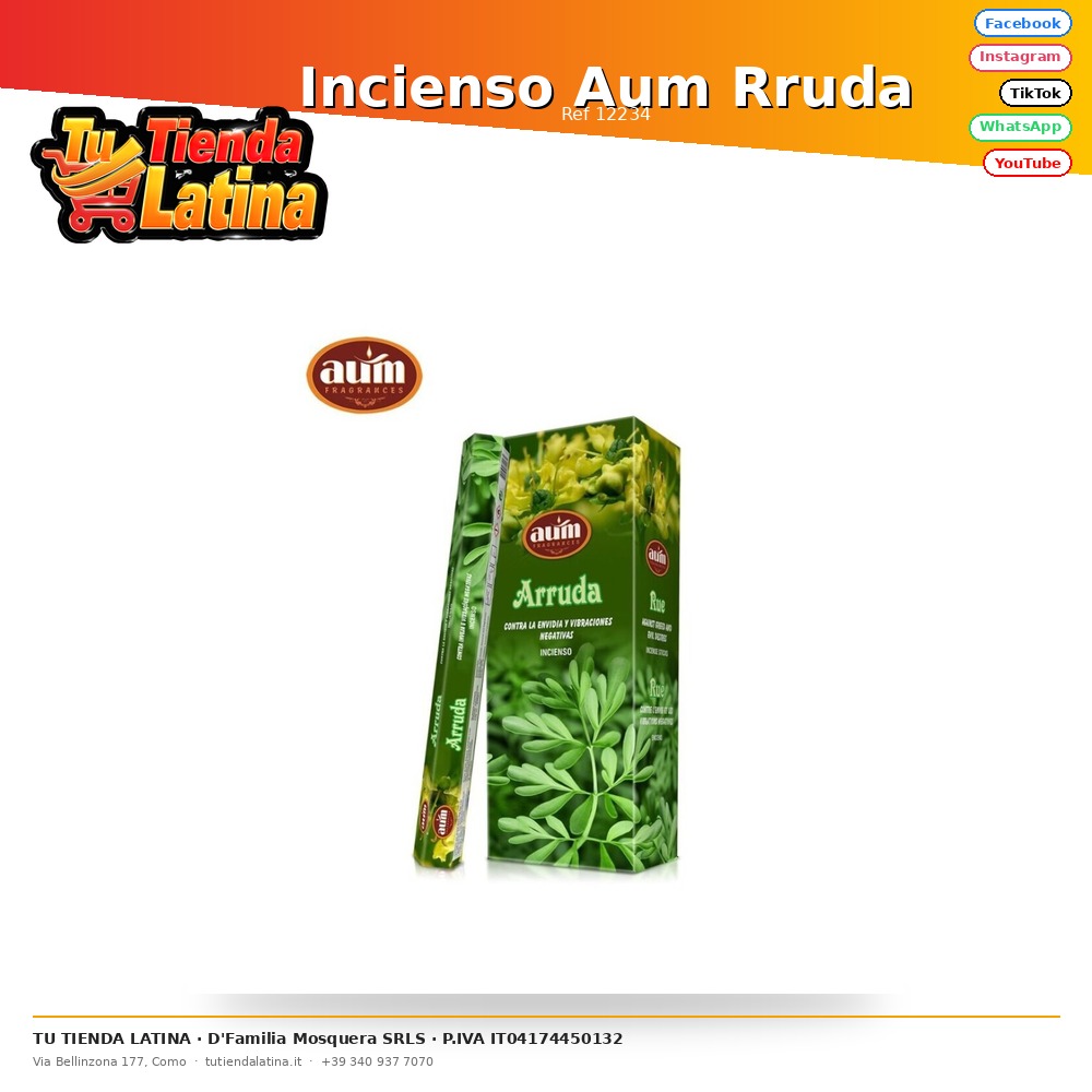 Incienso Aum Rruda