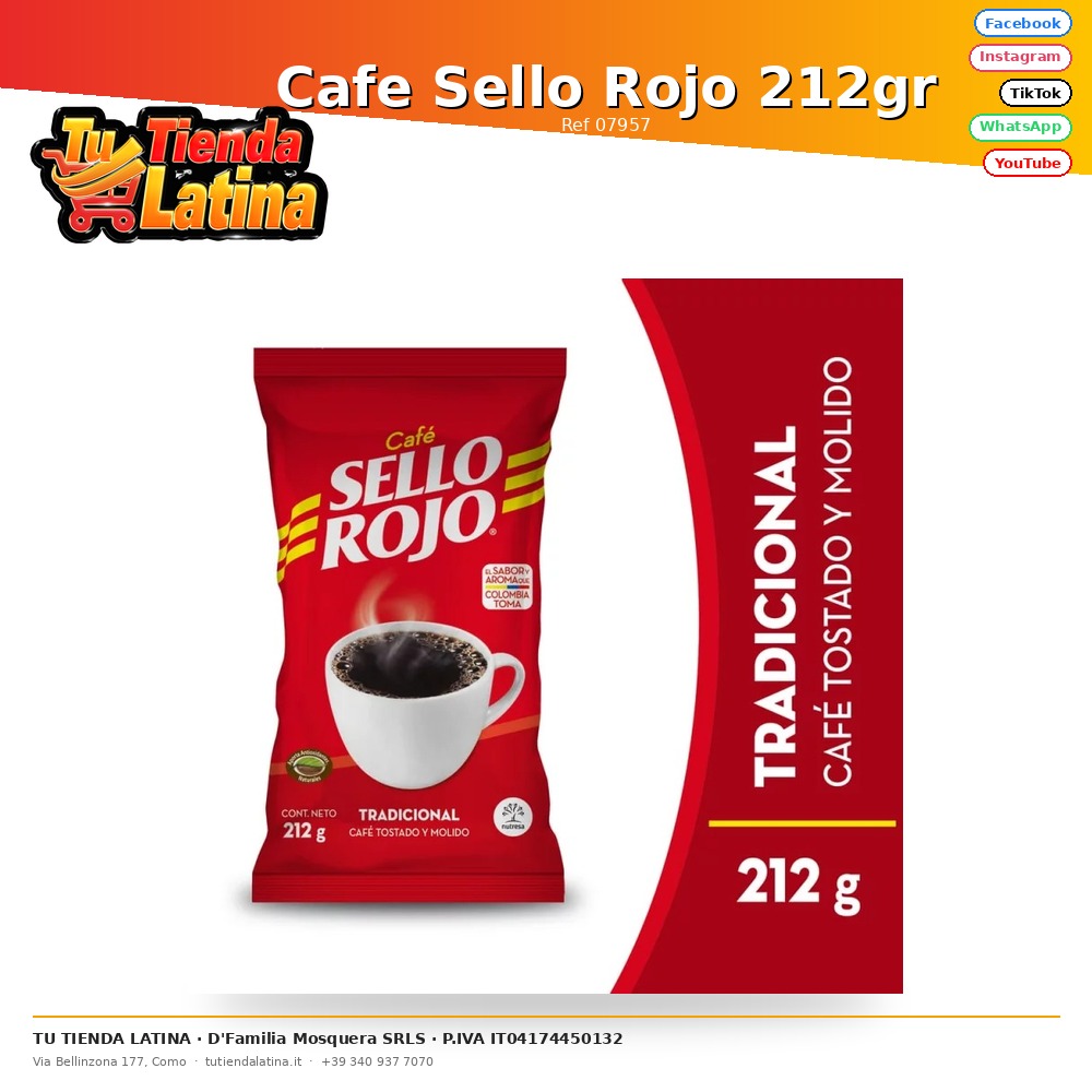 Cafe Sello Rojo 212gr
